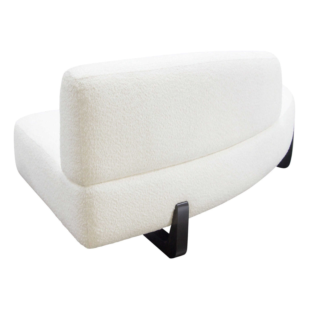 Vesper 3PC Modular Curved Sofa & (2) Chaise White