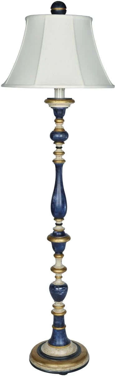 Windsor Blue and Cream Floor Lamp