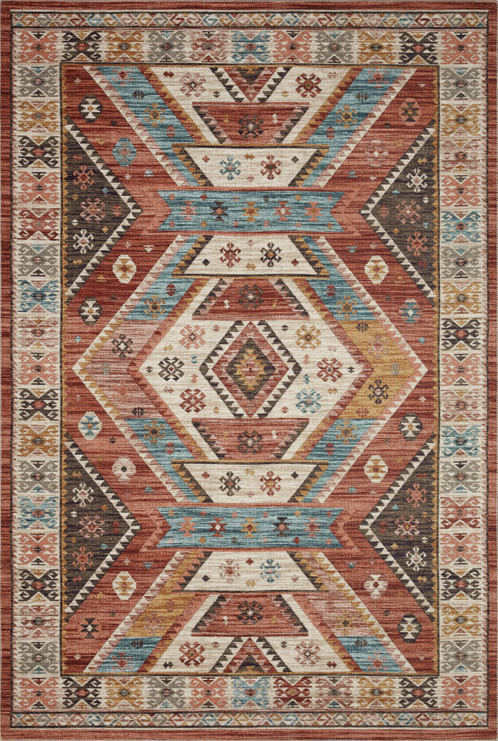 Zion Rug Collection 2'-3" x 3'-9" / Red / Multi
